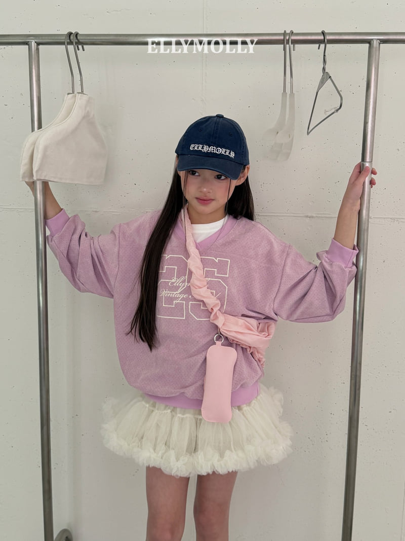 Ellymolly - Korean Children Fashion - #kidsstore - Suede Punching Sweatshirt - 12