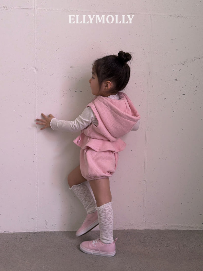 Ellymolly - Korean Children Fashion - #kidsstore - Flare Hood Vest - 10
