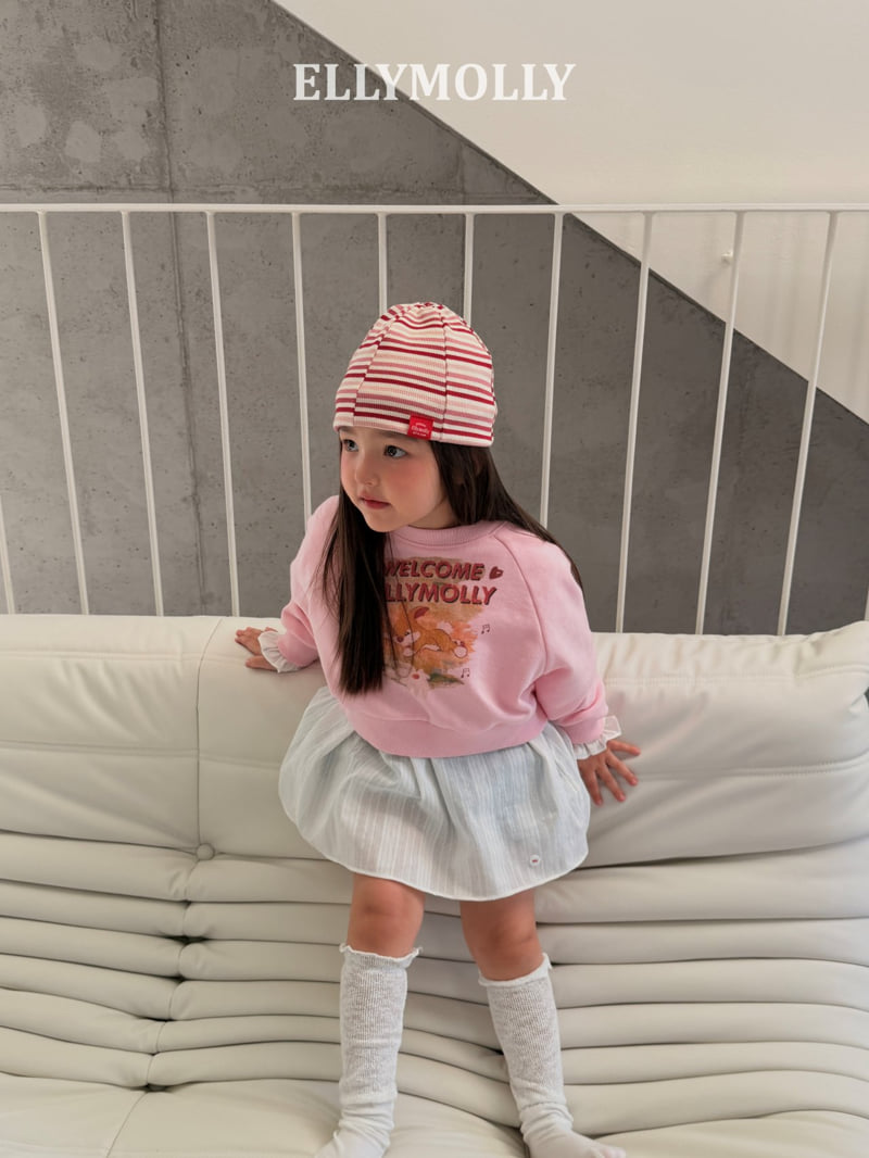 Ellymolly - Korean Children Fashion - #kidzfashiontrend - Welcome Rabbit Sweatshirt - 9