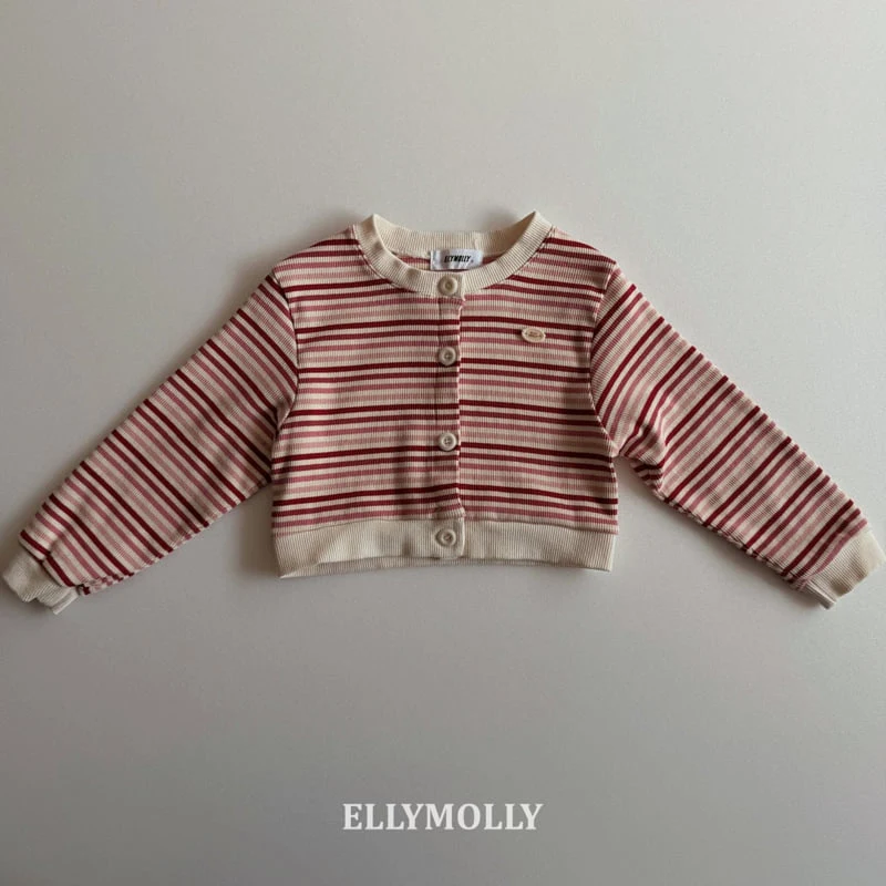 Ellymolly - Korean Children Fashion - #kidzfashiontrend - Switch Line Cardigan - 3