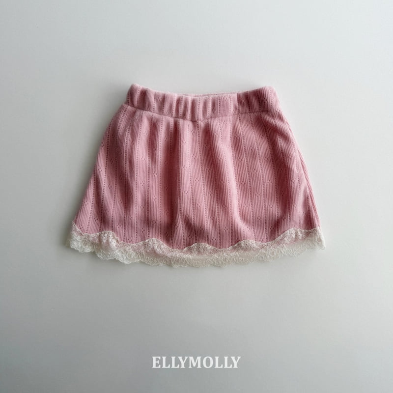 Ellymolly - Korean Children Fashion - #kidzfashiontrend - Emilia Eyelet Skirt - 5