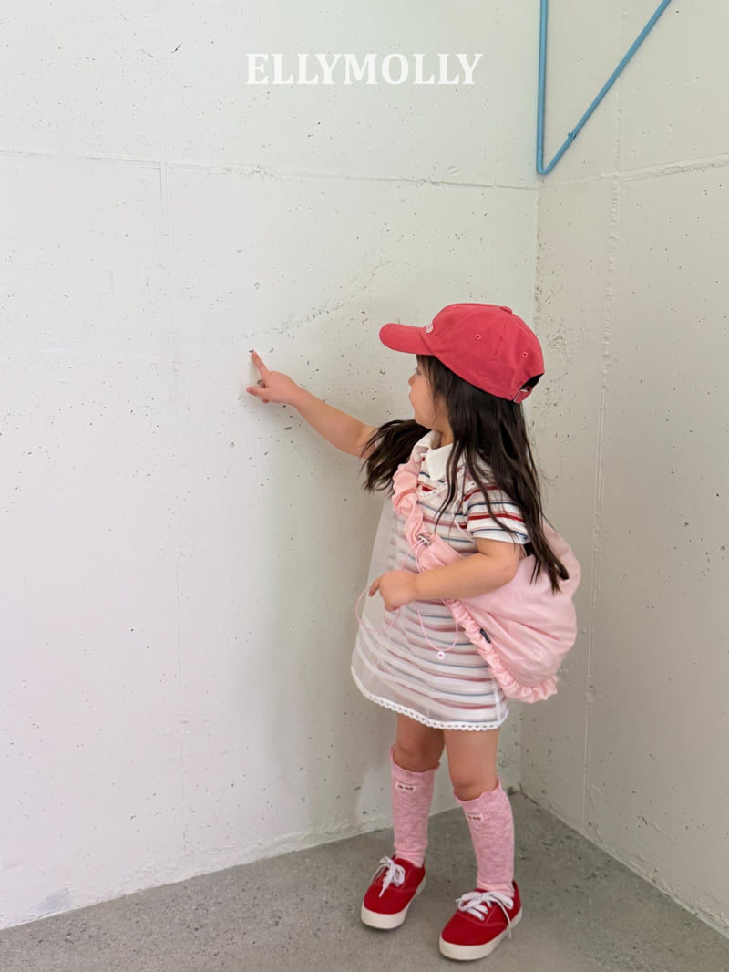 Ellymolly - Korean Children Fashion - #kidzfashiontrend - Picnic Collar One-piece - 12