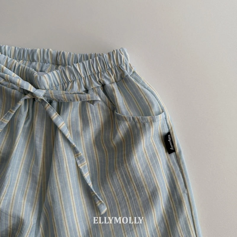 Ellymolly - Korean Children Fashion - #kidzfashiontrend - Clear Stripe Pants - 6