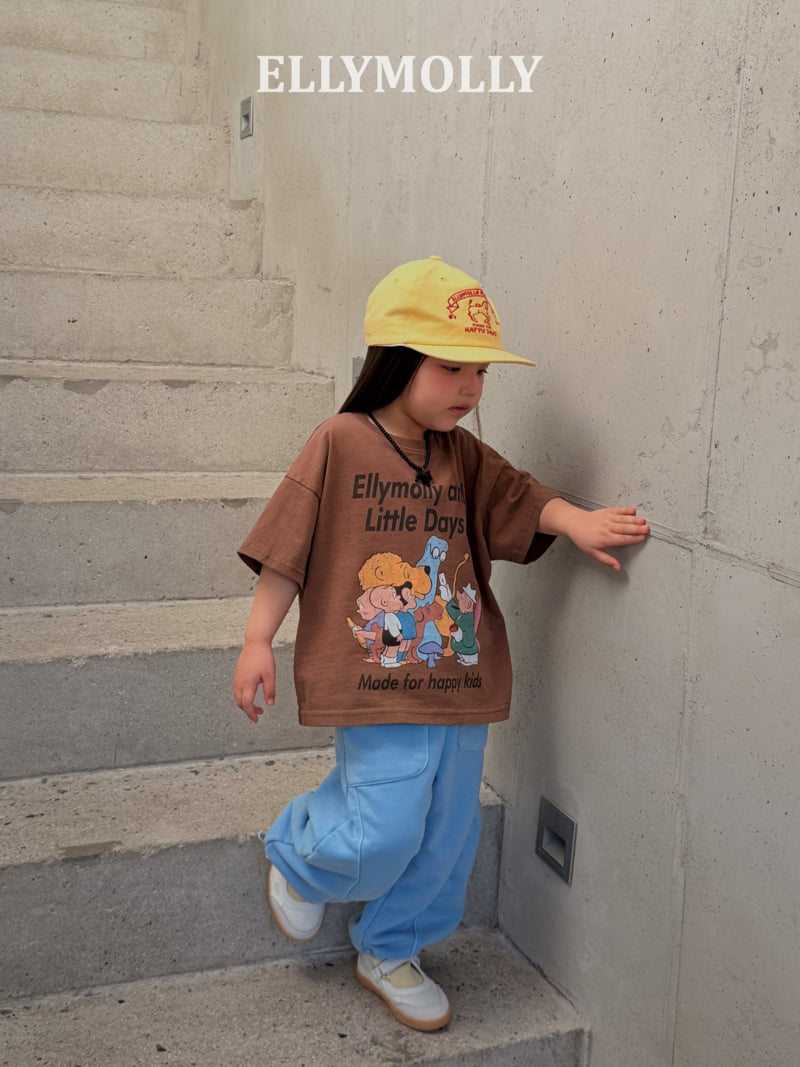 Ellymolly - Korean Children Fashion - #littlefashionista - Happy Crew Boxy Tee - 10