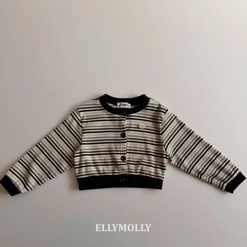 Ellymolly - Korean Children Fashion - #littlefashionista - Switch Line Cardigan - 5