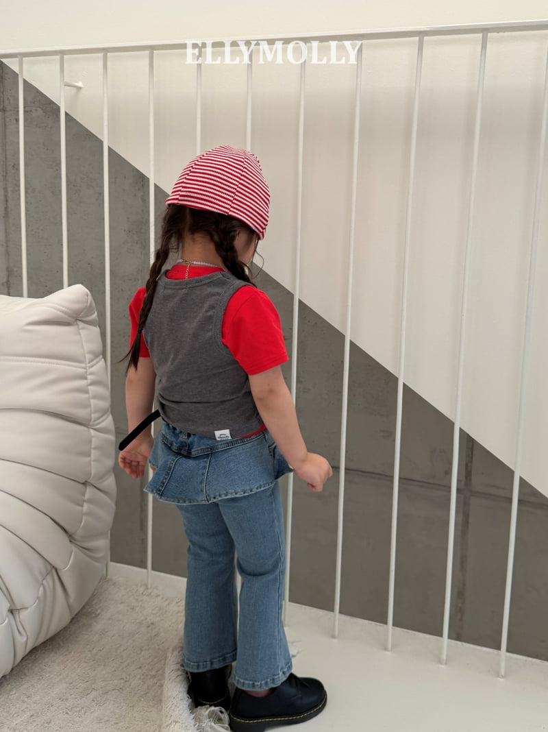 Ellymolly - Korean Children Fashion - #littlefashionista - Lara Bootcut Denim Pants - 12