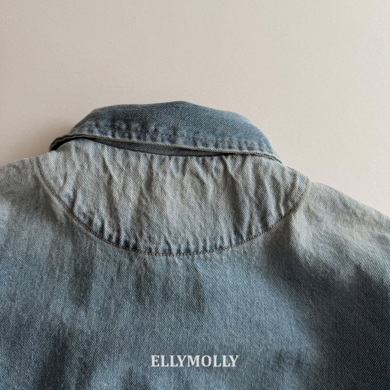 Ellymolly - Korean Children Fashion - #littlefashionista - Denim Breeze Jacket (Junior) - 5