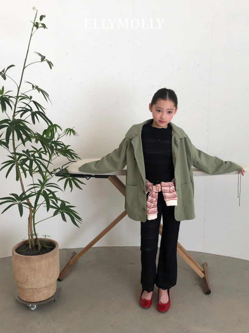 Ellymolly - Korean Children Fashion - #littlefashionista - Sunny Lace Bootcut Pants - 3