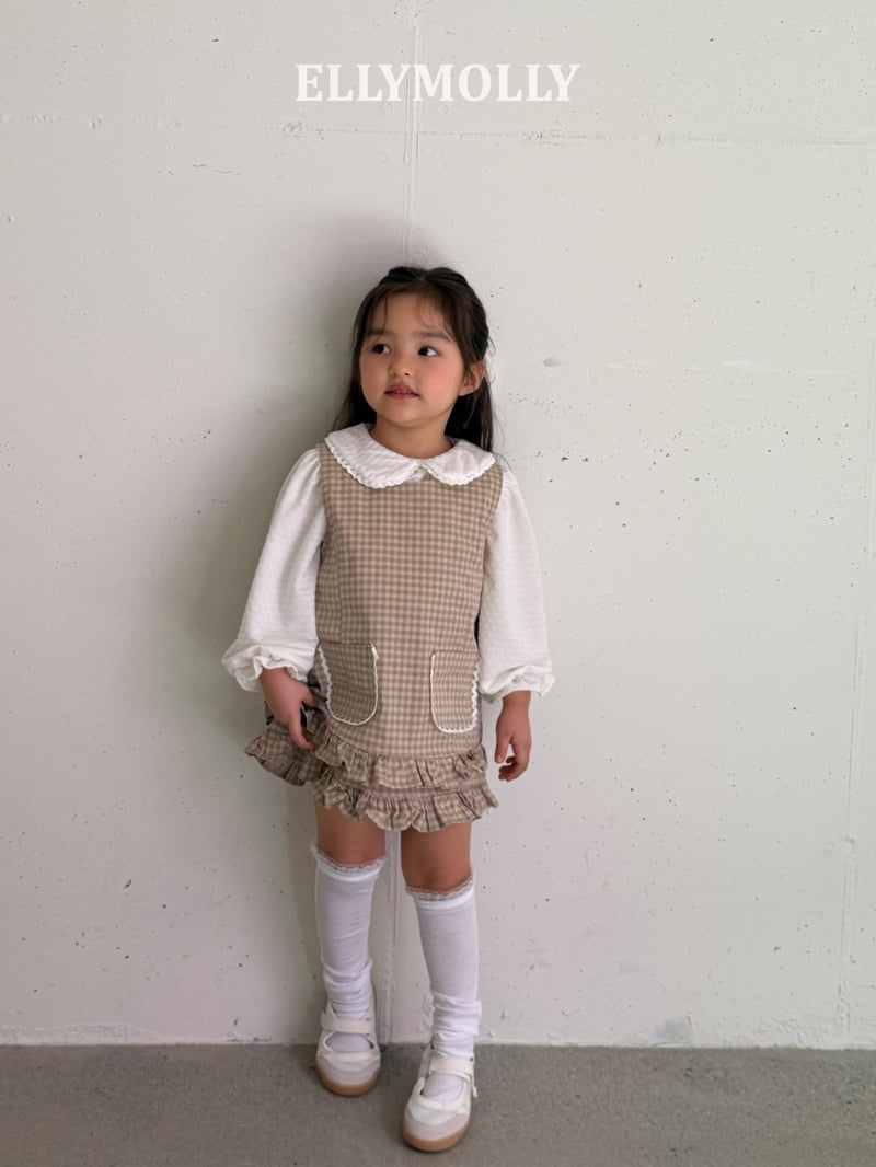 Ellymolly - Korean Children Fashion - #littlefashionista - Laura Rounded Collar Blouse - 7
