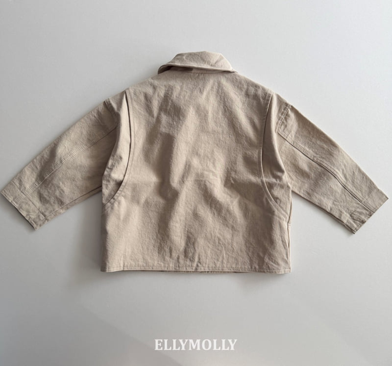Ellymolly - Korean Children Fashion - #littlefashionista - Sand Walk Symbol Jacket - 5