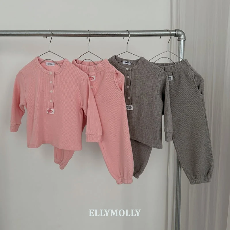 Ellymolly - Korean Children Fashion - #littlefashionista - Maple Henley Neck Tee