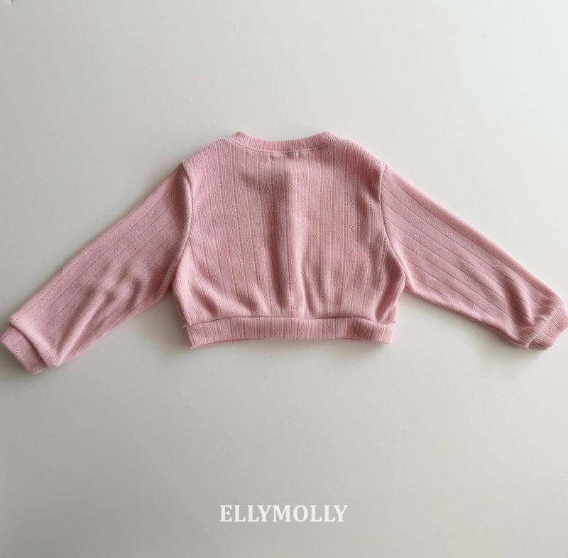 Ellymolly - Korean Children Fashion - #magicofchildhood - Emilia Eyelet Cardigan - 6