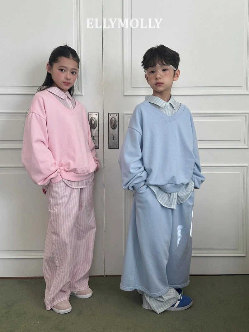 Ellymolly - Korean Children Fashion - #magicofchildhood - Clear Stripe Pants - 9