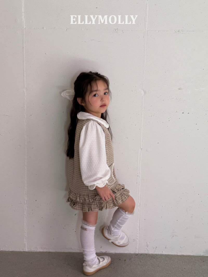 Ellymolly - Korean Children Fashion - #magicofchildhood - Laura Rounded Collar Blouse - 8