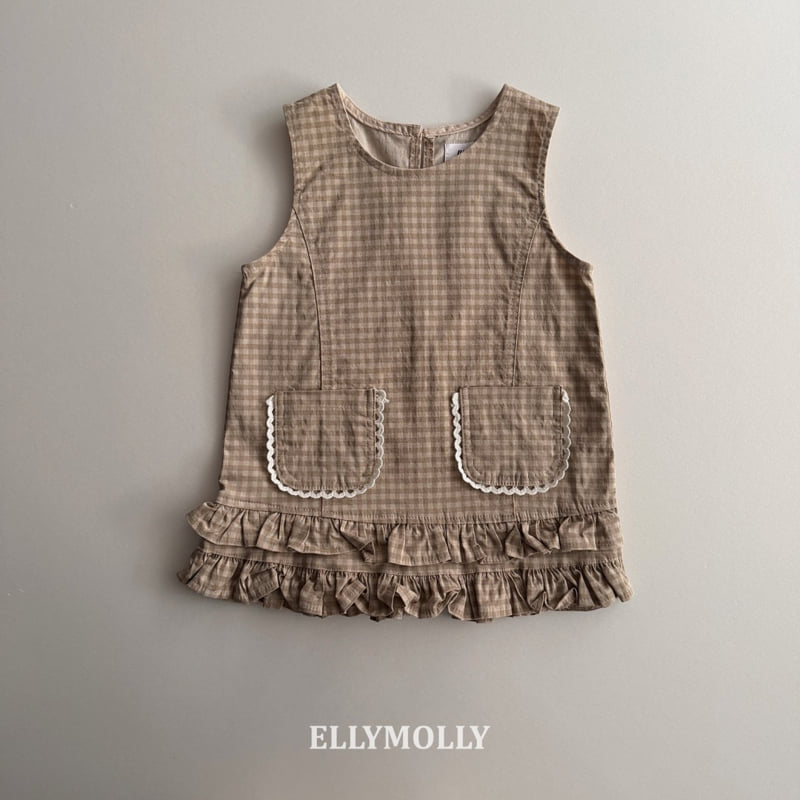 Ellymolly - Korean Children Fashion - #magicofchildhood - Little Pocket Frill One-piece - 5