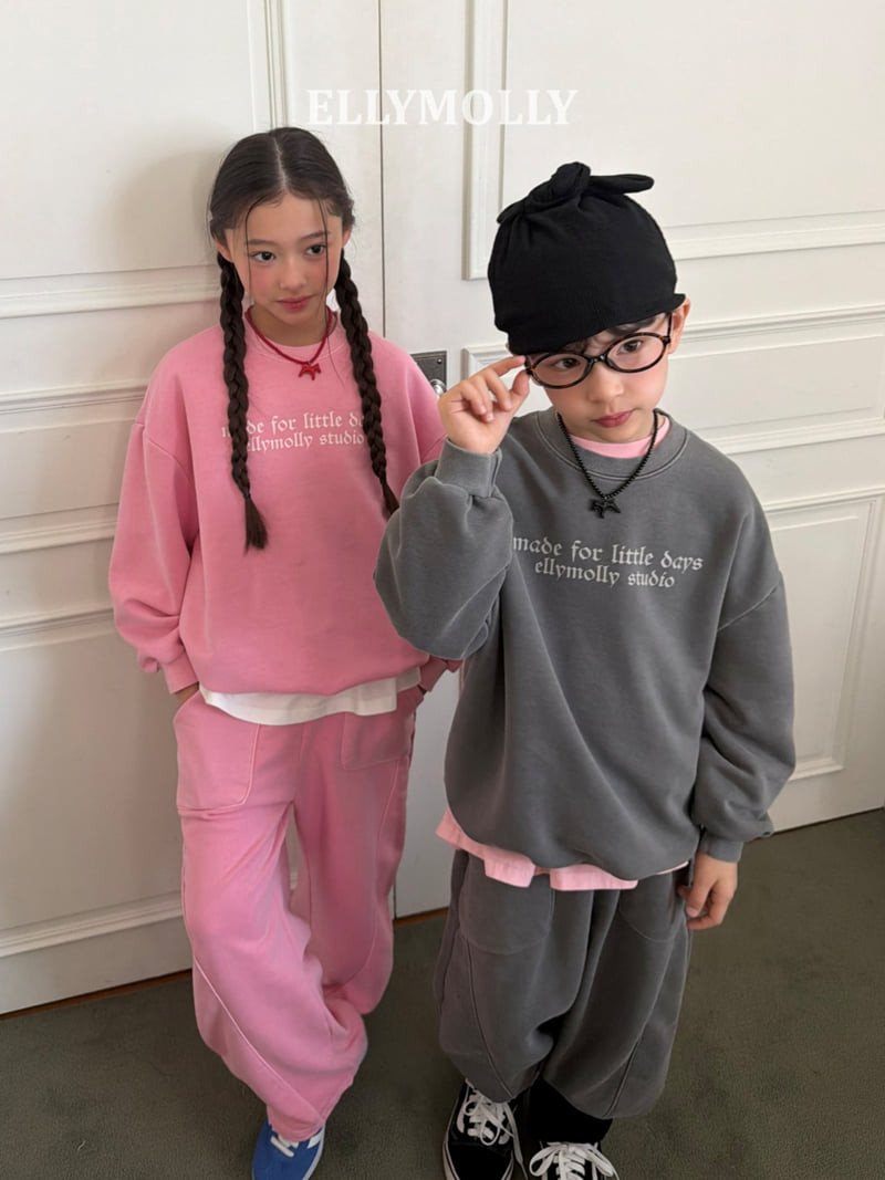 Ellymolly - Korean Children Fashion - #magicofchildhood - Hearts Dye Sweatshirt - 10
