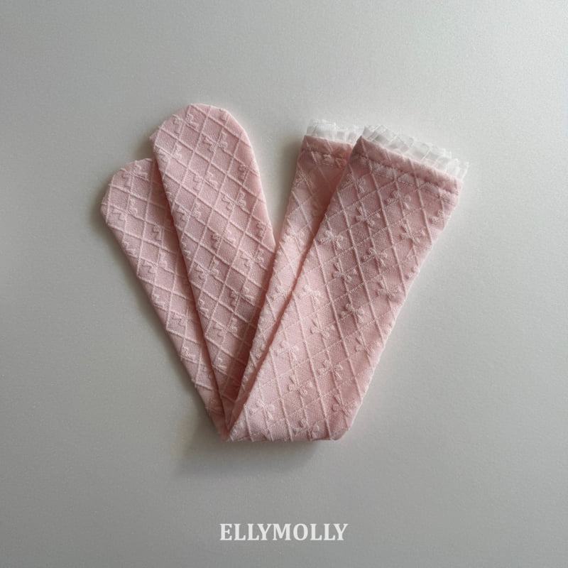 Ellymolly - Korean Children Fashion - #littlefashionista - Ribbon Leg Socks - 4