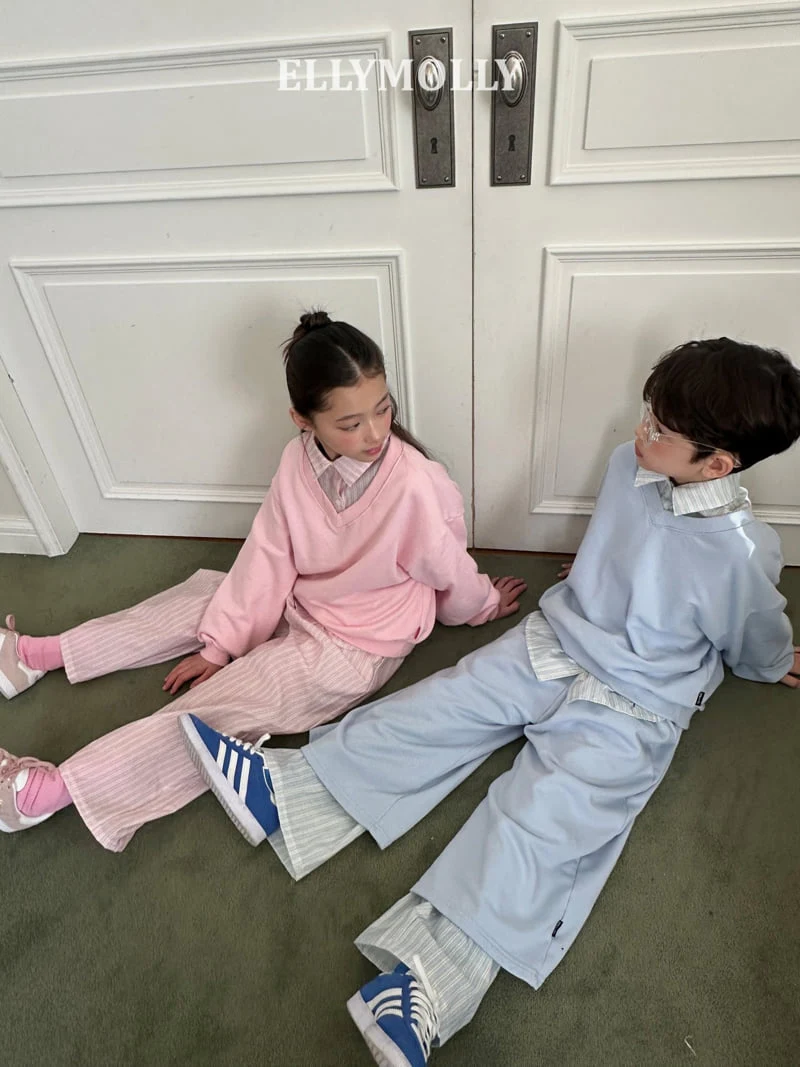 Ellymolly - Korean Children Fashion - #minifashionista - Clear Stripe Pants - 10