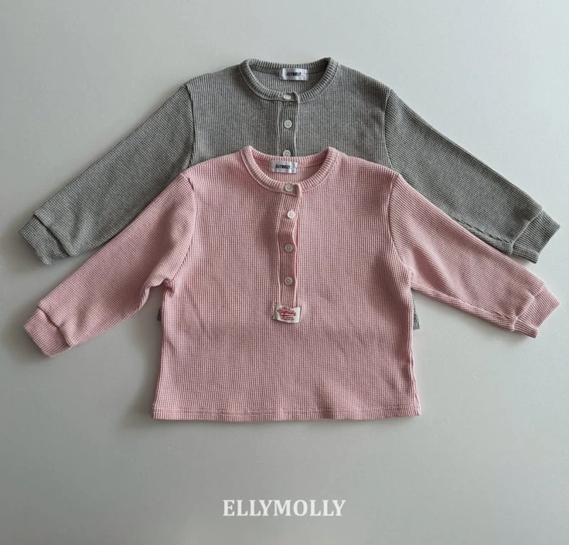 Ellymolly - Korean Children Fashion - #minifashionista - Maple Henley Neck Tee - 3