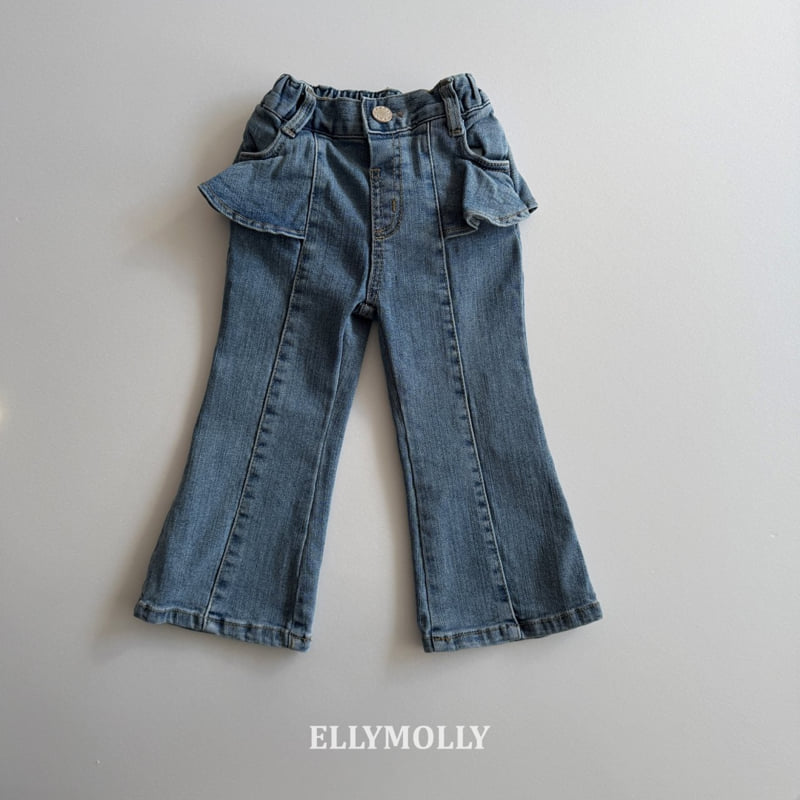 Ellymolly - Korean Children Fashion - #prettylittlegirls - Lara Bootcut Denim Pants