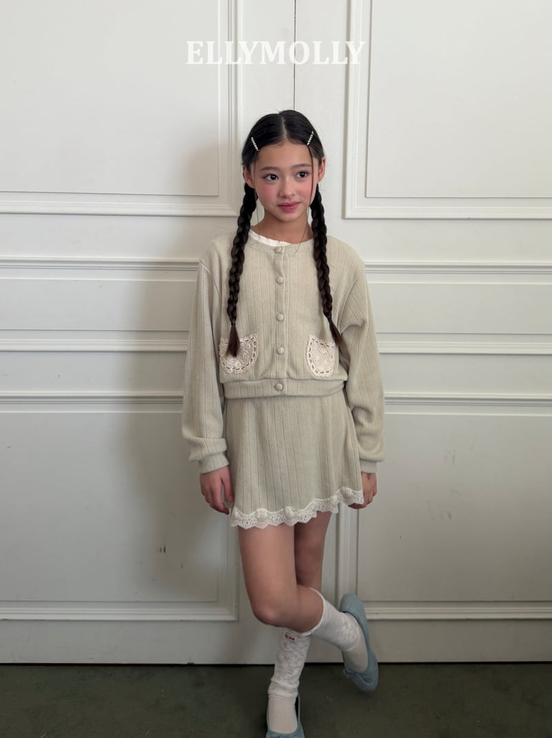 Ellymolly - Korean Children Fashion - #prettylittlegirls - Emilia Eyelet Skirt - 10
