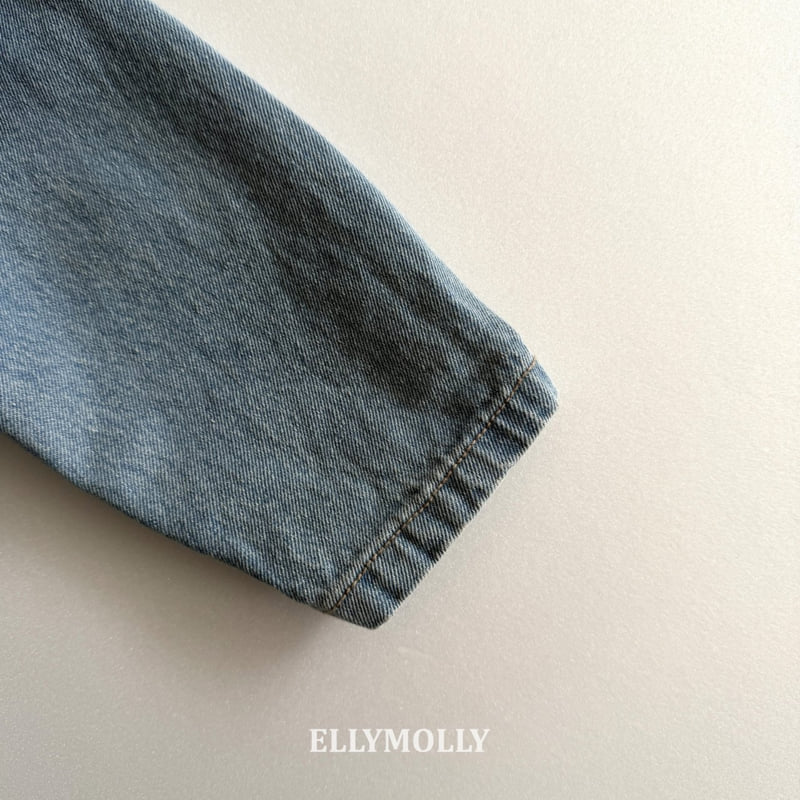 Ellymolly - Korean Children Fashion - #prettylittlegirls - Denim Breeze Jacket (Junior) - 8
