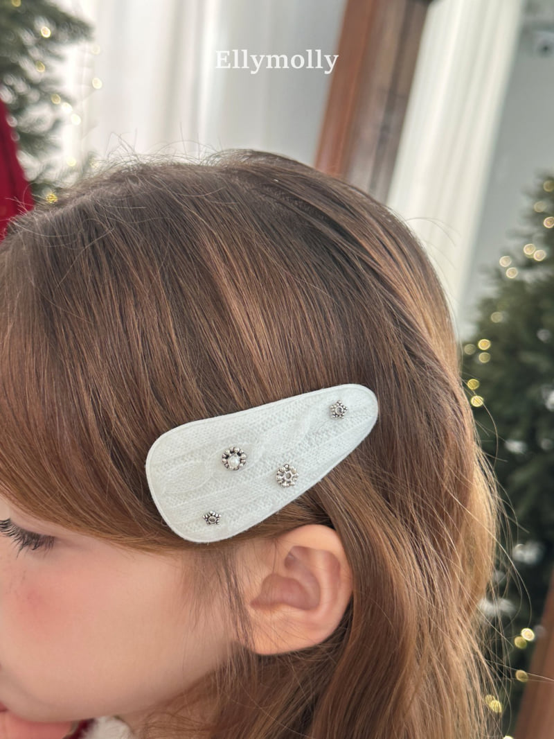 Ellymolly - Korean Children Fashion - #prettylittlegirls - Knit Pearl Hairpin - 8