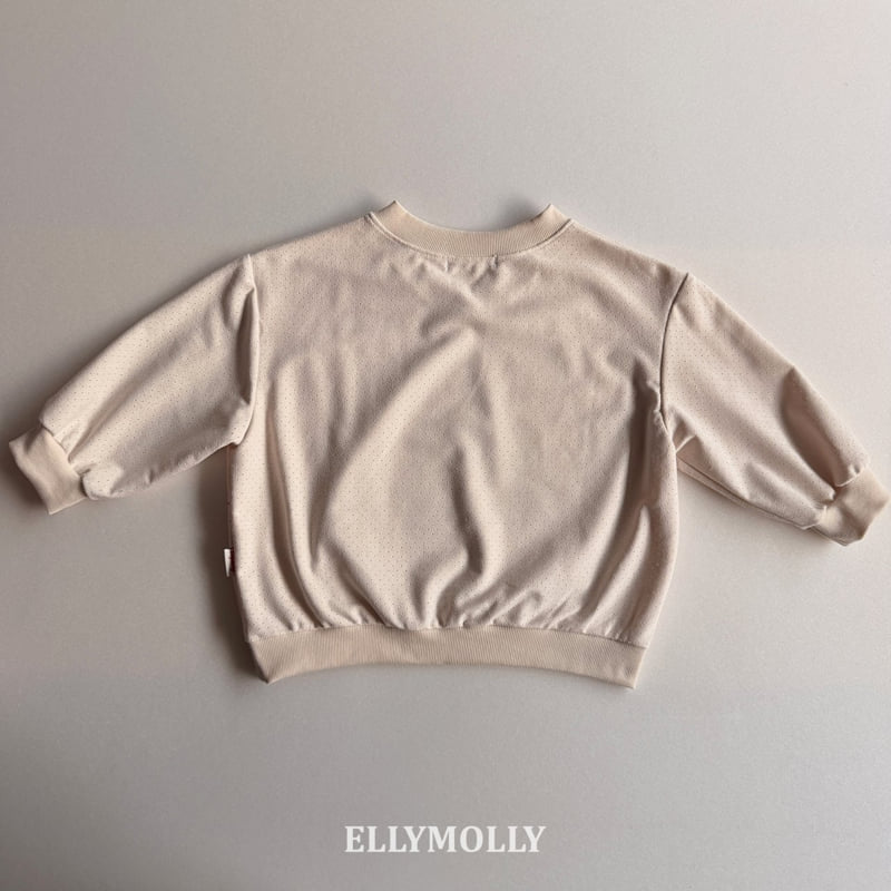Ellymolly - Korean Children Fashion - #stylishchildhood - Suede Punching Sweatshirt - 5