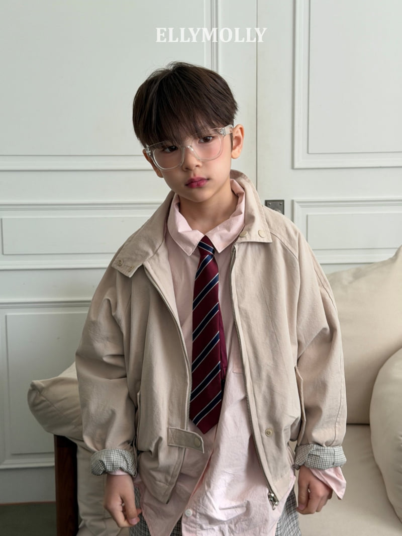 Ellymolly - Korean Children Fashion - #todddlerfashion - Archive Tab Blouson (Junior) - 10