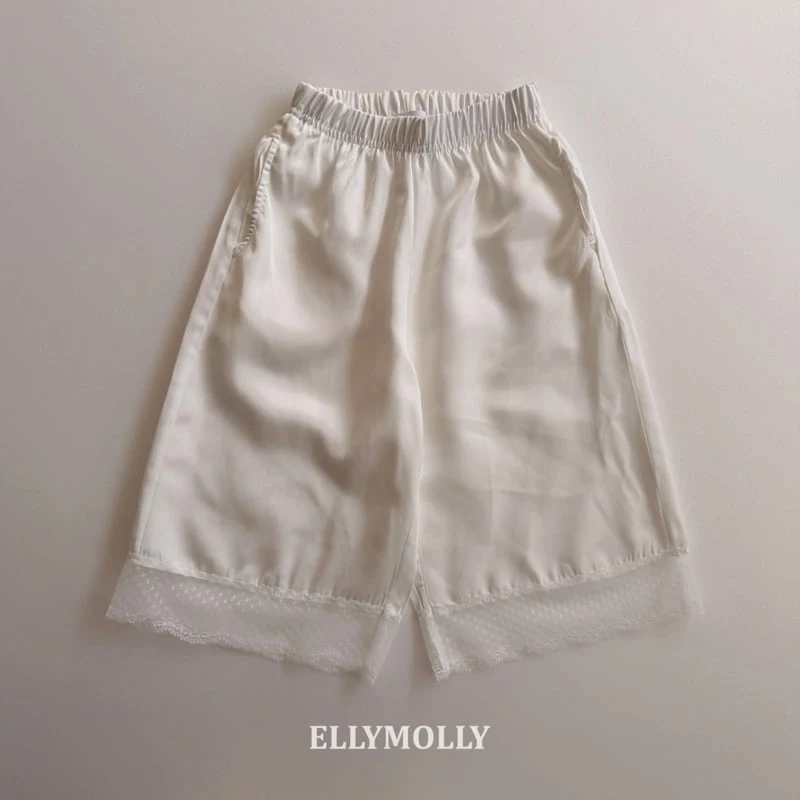Ellymolly - Korean Children Fashion - #toddlerclothing - Swing Lace Pants - 3