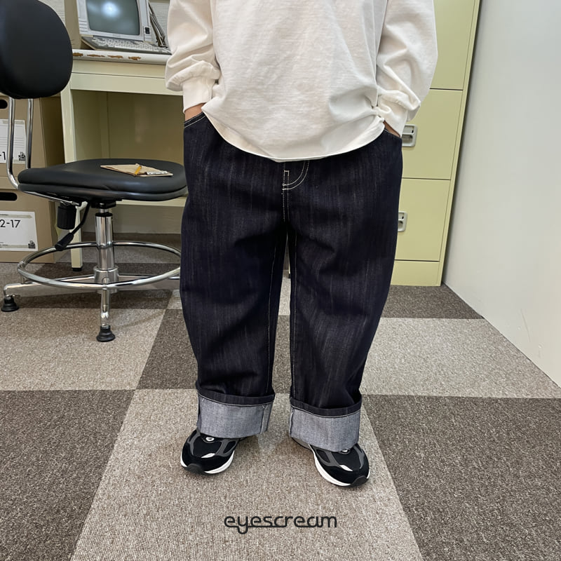 Eyescream - Korean Children Fashion - #Kfashion4kids - Selvedge Roll-Up Pants - 6