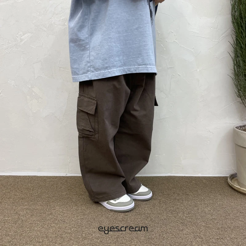 Eyescream - Korean Children Fashion - #kidzfashiontrend - Double Cotton Cargo Pants - 4