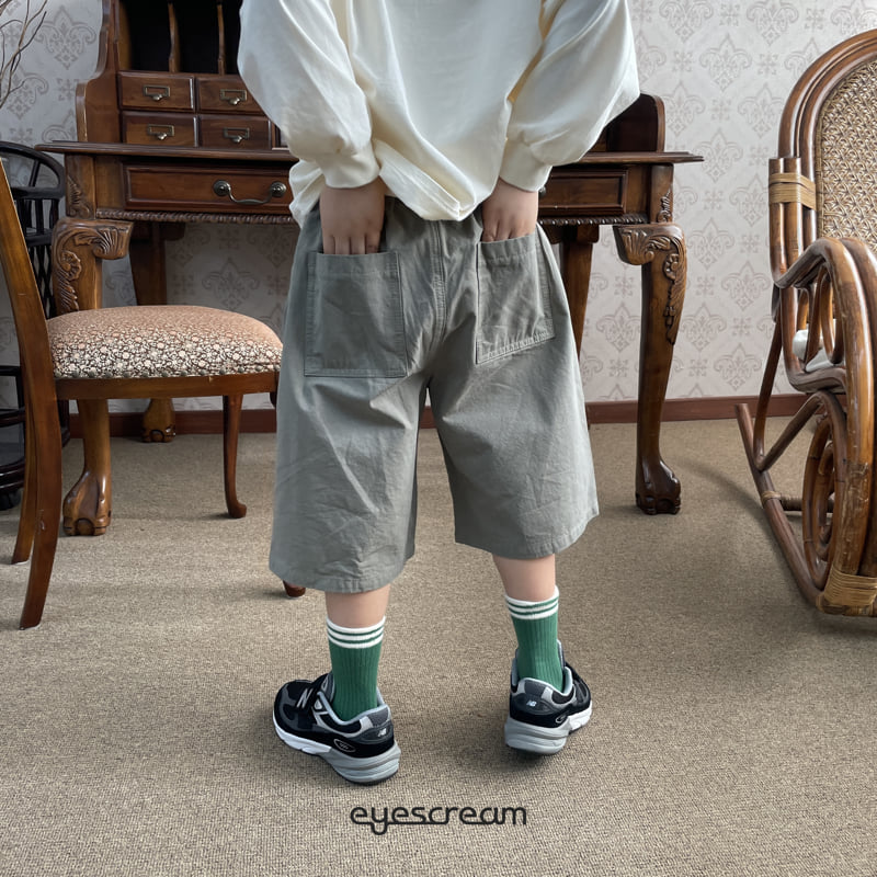 Eyescream - Korean Children Fashion - #childofig - Square Rivet Bermuda Pants - 9
