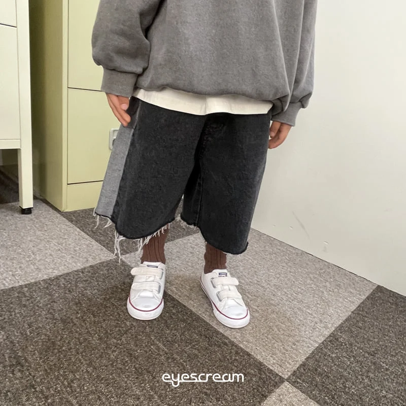 Eyescream - Korean Children Fashion - #designkidswear - Color Block Cutting Pants - 12