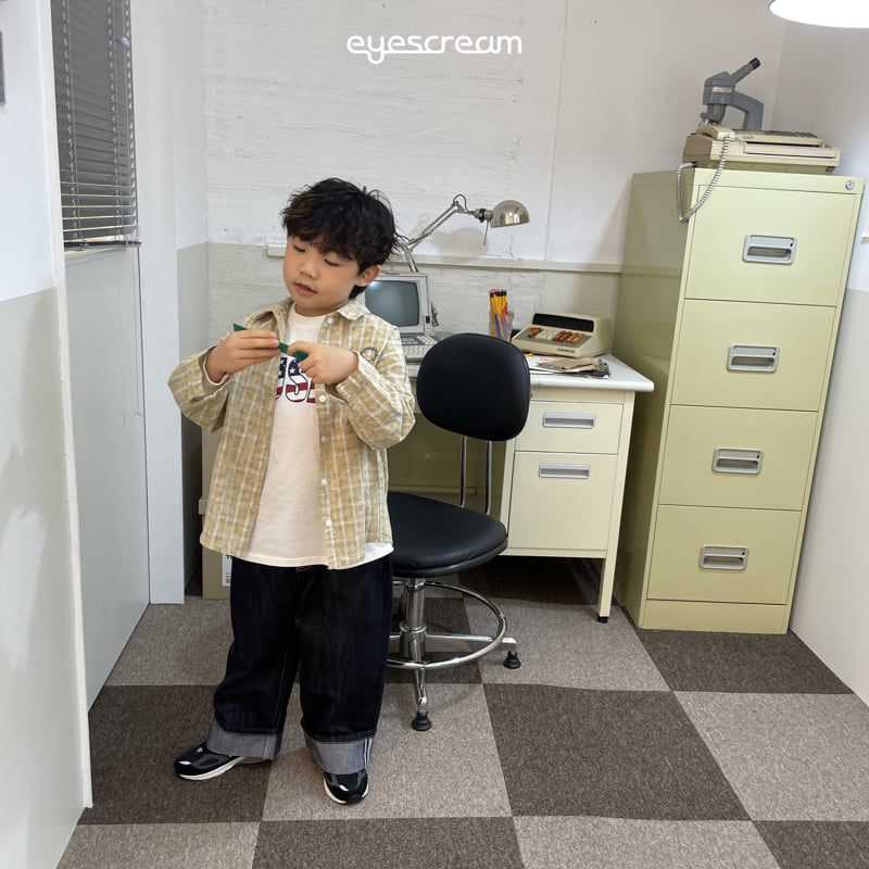 Eyescream - Korean Children Fashion - #designkidswear - Burnout Check Shirt - 8