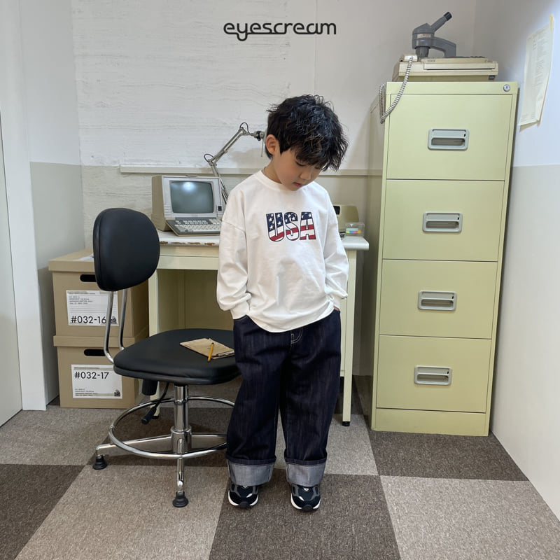 Eyescream - Korean Children Fashion - #designkidswear - USA Long Tee - 4