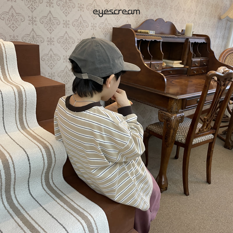 Eyescream - Korean Children Fashion - #fashionkids - Saint Stripe Long Tee - 12
