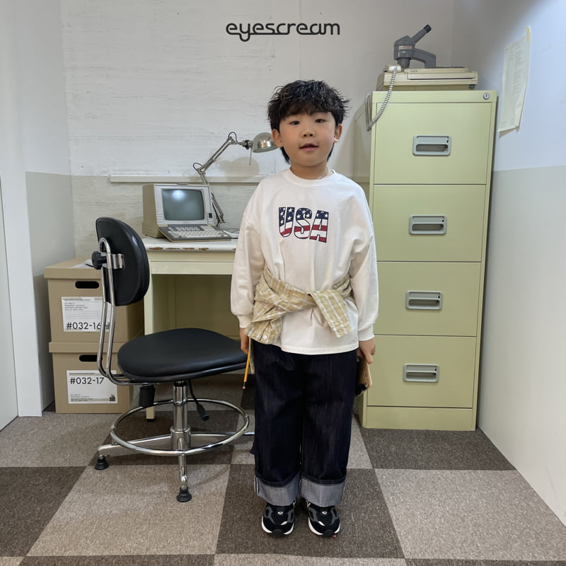 Eyescream - Korean Children Fashion - #kidsshorts - USA Long Tee - 6