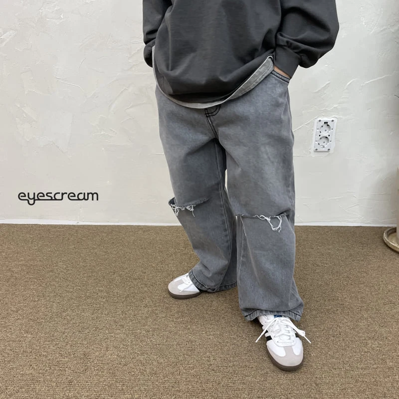 Eyescream - Korean Children Fashion - #kidsstore - Berry Vintage Denim Pants - 6