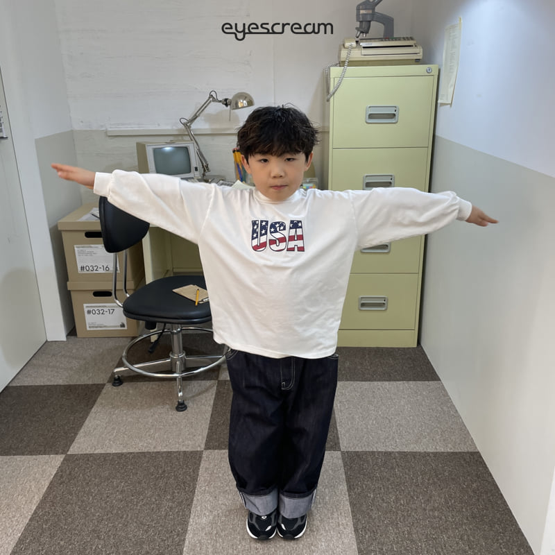 Eyescream - Korean Children Fashion - #kidzfashiontrend - USA Long Tee - 8