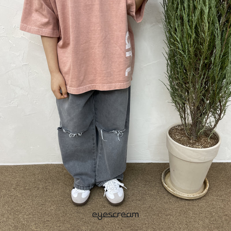 Eyescream - Korean Children Fashion - #kidzfashiontrend - Berry Vintage Denim Pants - 7