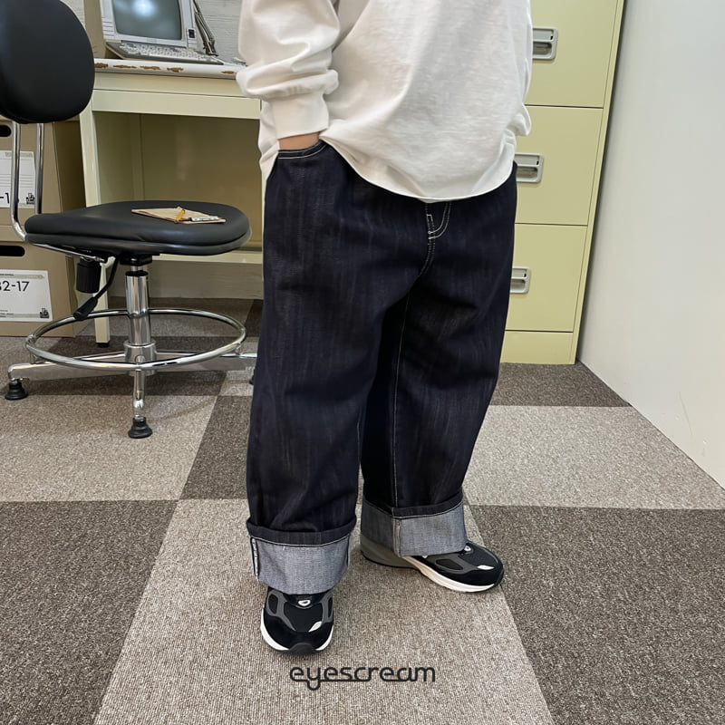 Eyescream - Korean Children Fashion - #kidzfashiontrend - Selvedge Roll-Up Pants - 5