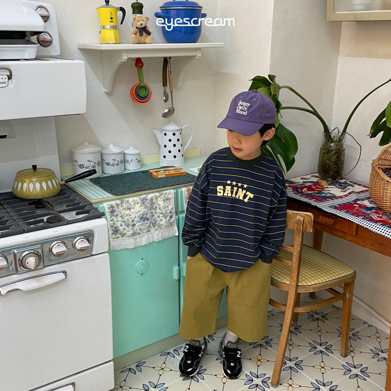 Eyescream - Korean Children Fashion - #kidzfashiontrend - Saint Stripe Long Tee