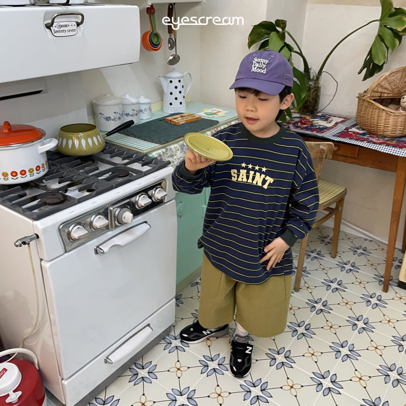 Eyescream - Korean Children Fashion - #littlefashionista - Saint Stripe Long Tee - 3