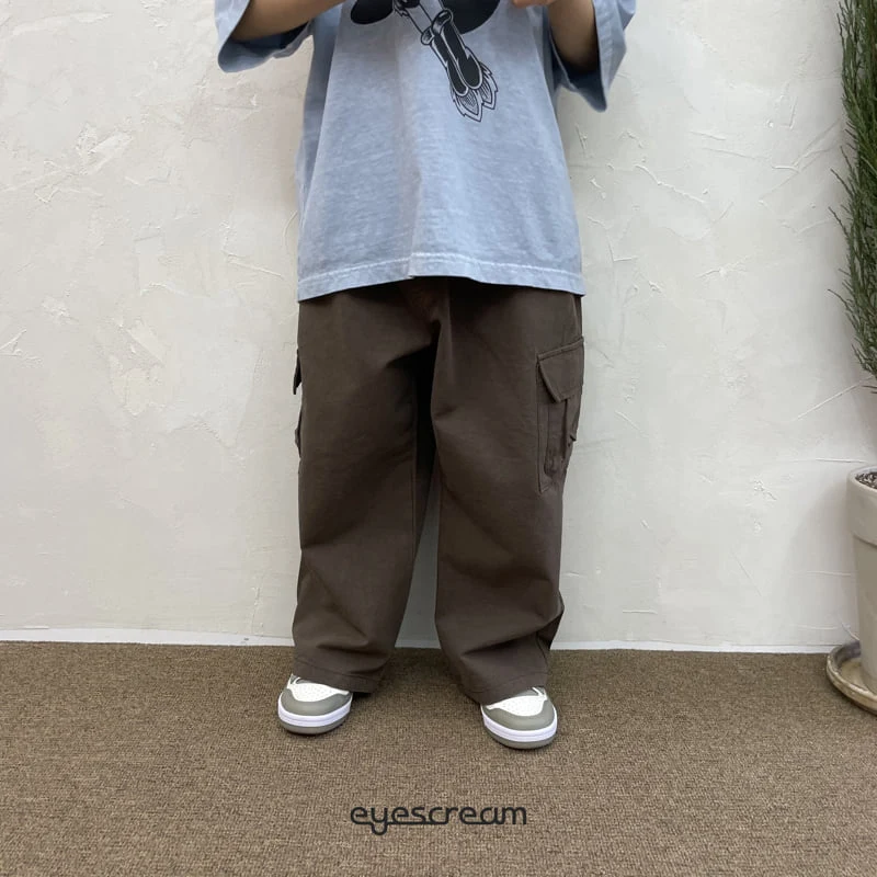 Eyescream - Korean Children Fashion - #littlefashionista - Double Cotton Cargo Pants - 5