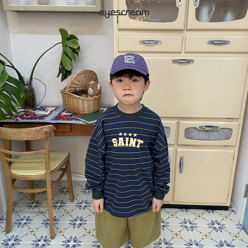 Eyescream - Korean Children Fashion - #littlefashionista - Saint Stripe Long Tee - 4