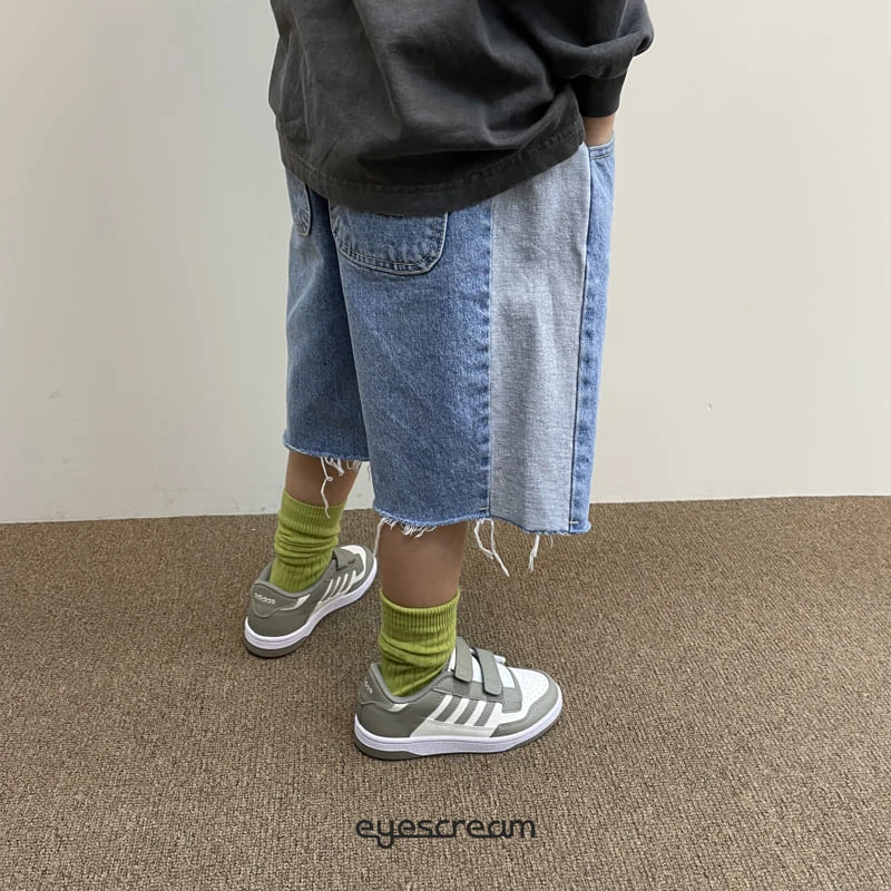 Eyescream - Korean Children Fashion - #minifashionista - Color Block Cutting Pants - 7