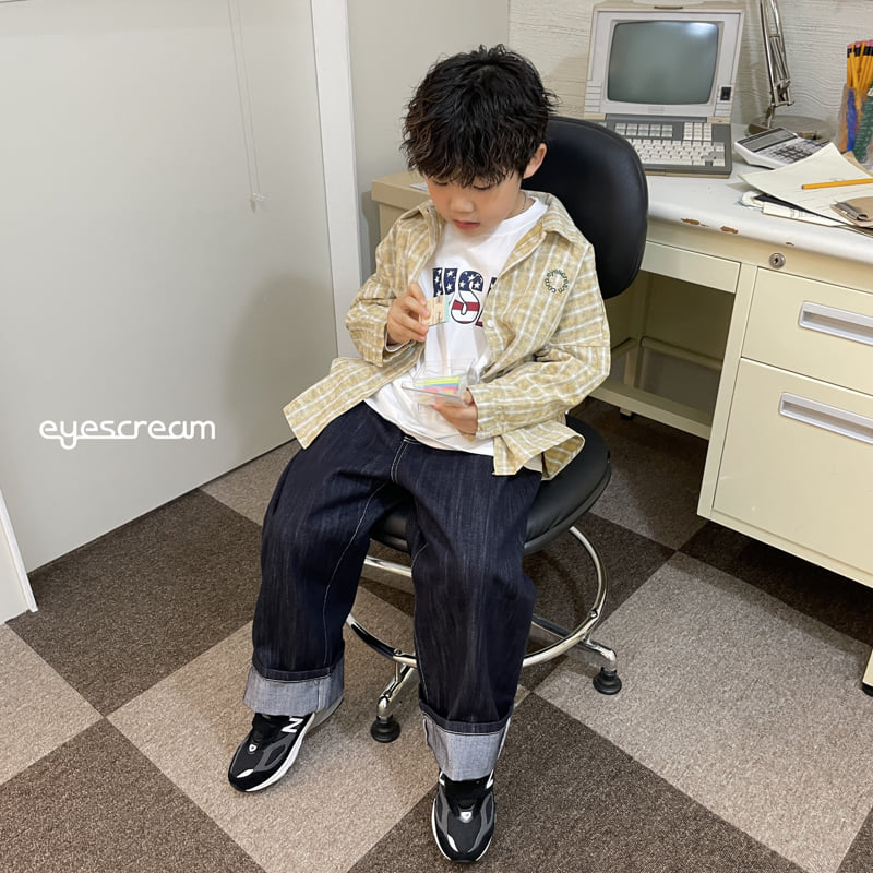 Eyescream - Korean Children Fashion - #stylishchildhood - Burnout Check Shirt - 5