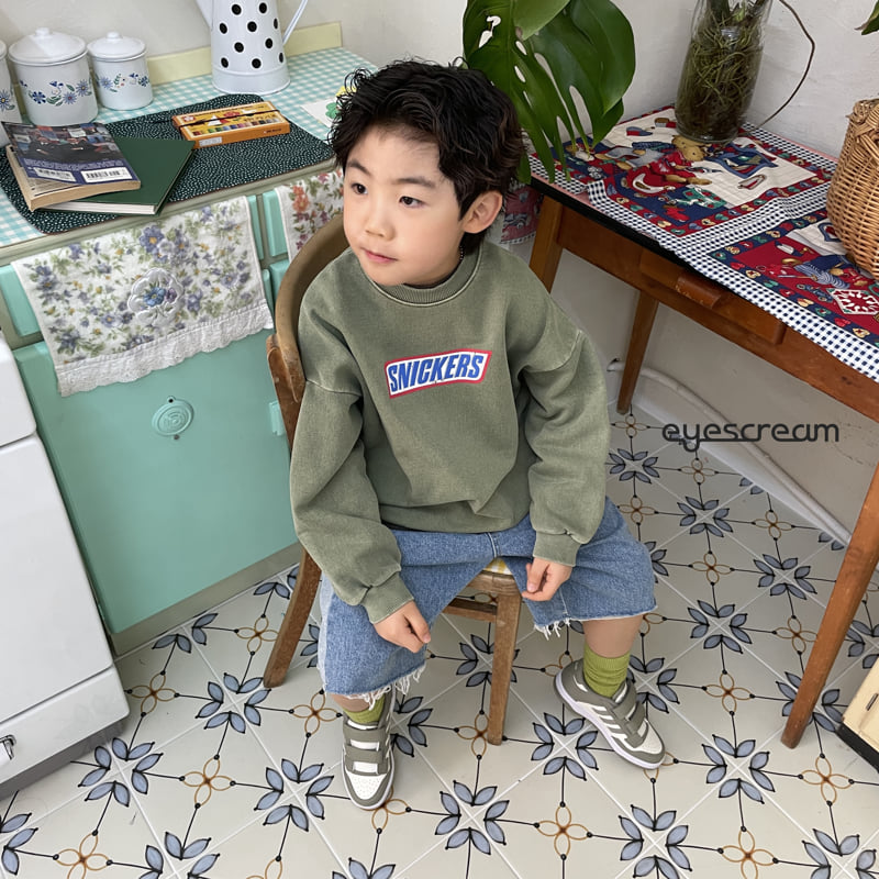 Eyescream - Korean Children Fashion - #toddlerclothing - Choco Bar Pigment Sweatshirt - 5