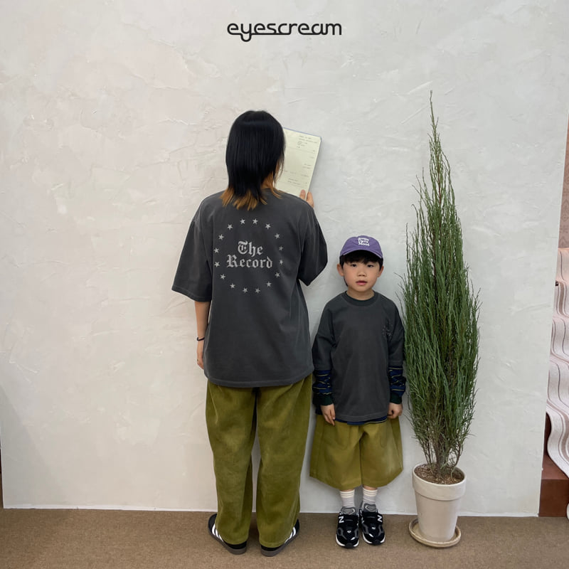 Eyescream - Korean Women Fashion - #momslook - Record Pigment Tee Adult - 2